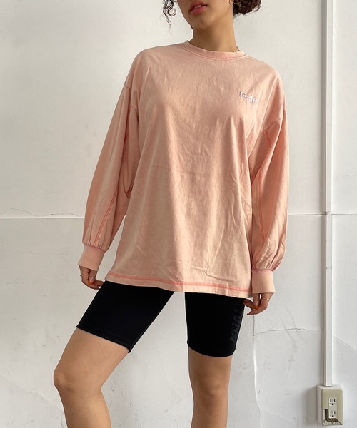 ROGER AND RAW(ロジャーアンドロウ)の「バックサテン刺繍ロングスリーブT(Tシャツ/カットソー・レディース・ピンク/ブラック/ホワイト・FREE)」の18枚目の写真