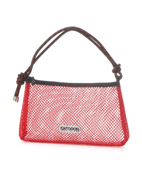 OUTDOOR PRODUCTS(アウトドアプロダクツ)の「【HEREIAM/OUTDOOR】メッシュミニショルダー(ショルダーバッグ・レディース・ブラック/レッド/ホワイト・FREE)」の20枚目の写真