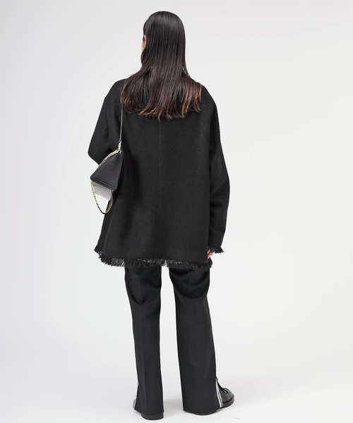 AP STUDIO（エーピーストゥディオ）の「T/W サイドラインパンツ（スラックス・レディース・ブラック/ネイビー・34/36/38）」の16枚目の写真