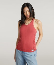 GATHERED SLIM TANK TOP/ギャザースリムタンクトップ