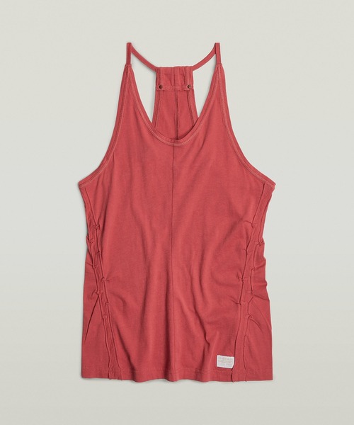G-STAR(ジースター)の「GATHERED SLIM TANK TOP/ギャザースリムタンクトップ(タンクトップ・レディース・ピンク系その他/キナリ・X-SMALL/SMALL/MEDIUM)」の7枚目の写真