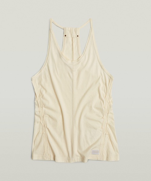 G-STAR(ジースター)の「GATHERED SLIM TANK TOP/ギャザースリムタンクトップ(タンクトップ・レディース・ピンク系その他/キナリ・X-SMALL/SMALL/MEDIUM)」の10枚目の写真