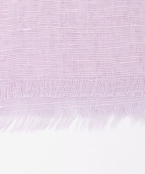 le.coeur blanc（ルクールブラン）の「コットン麻ストール（ストール/ショール・レディース・ライトグレー/ラベンダー/ライトベージュ・FREE）」の6枚目の写真