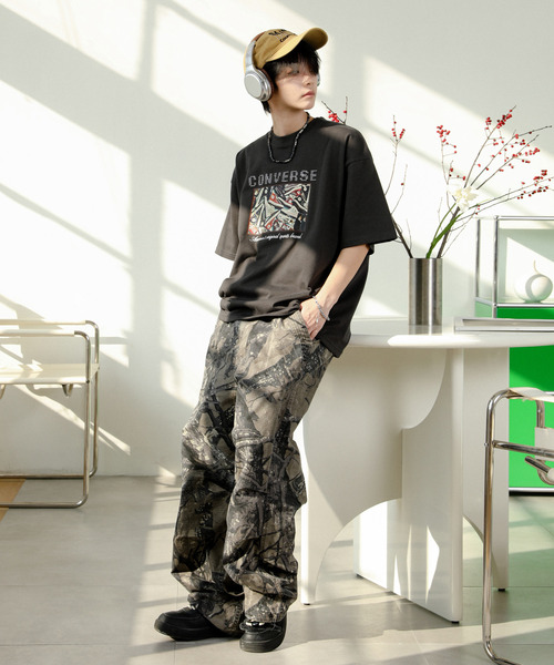 【セール】【neos】CONVERSE コンバース ルーズシルエット 接触冷感 UVカット プレーティング ラインストーン 天竺 ハーフスリーブ Tシャツ(Tシャツ/カットソー)|CONVERSE(コンバース) 【セール】【neos】CONVERSE コンバース ルーズシルエット 接触冷感 UVカット プレーティング ラインストーン 天竺 ハーフスリーブ Tシャツ(Tシャツ/カットソー)|CONVERSE(コンバース)