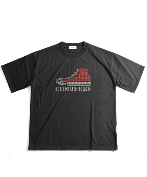 【セール】【neos】CONVERSE コンバース ルーズシルエット 接触冷感 UVカット プレーティング ラインストーン 天竺 ハーフスリーブ Tシャツ(Tシャツ/カットソー)|CONVERSE(コンバース) 【セール】【neos】CONVERSE コンバース ルーズシルエット 接触冷感 UVカット プレーティング ラインストーン 天竺 ハーフスリーブ Tシャツ(Tシャツ/カットソー)|CONVERSE(コンバース)