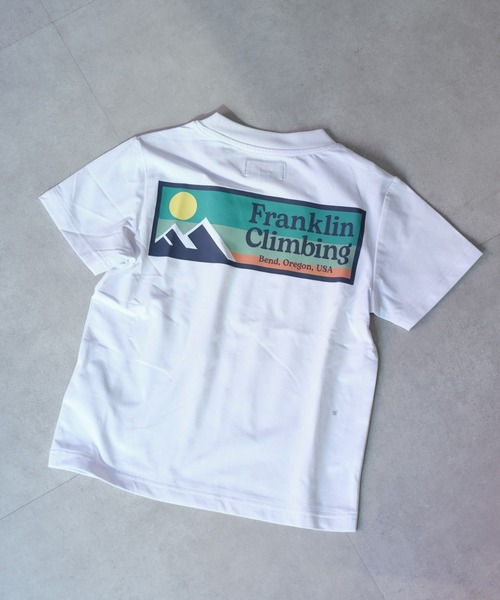 Franklin Climbing（フランクリンクライミング）の「【KIDS】【Franklin Climbing】バックプリント半袖Tee（Tシャツ/カットソー・キッズ・ホワイト/ブラック/オレンジ・LARGE/X-LARGE/XX-LARGE）」の2枚目の写真