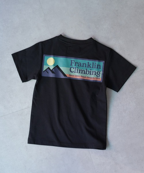 Franklin Climbing（フランクリンクライミング）の「【KIDS】【Franklin Climbing】バックプリント半袖Tee（Tシャツ/カットソー・キッズ・ホワイト/ブラック/オレンジ・LARGE/X-LARGE/XX-LARGE）」の3枚目の写真
