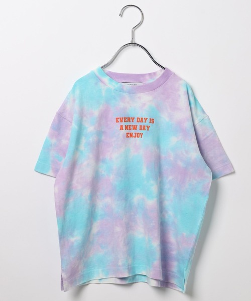 BAYFLOW(ベイフロー)の「タイダイTシャツ(KIDS)(Tシャツ/カットソー・キッズ・ピンク/ブルー/マルチ・110cm/120cm/130cm/140cm/150cm)」の20枚目の写真