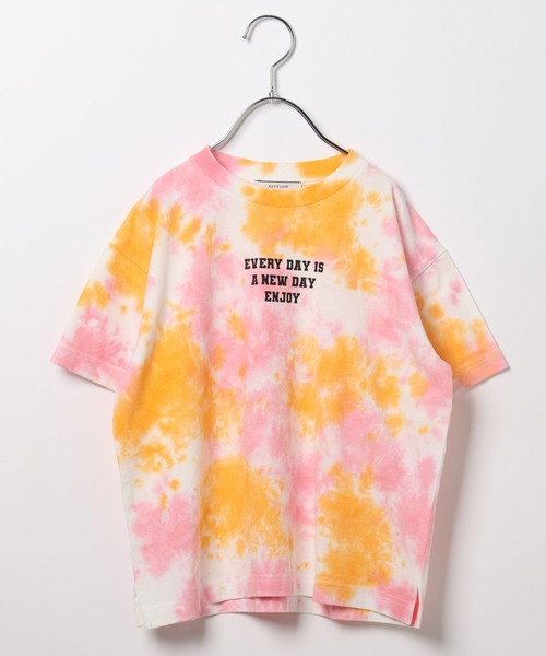 BAYFLOW(ベイフロー)の「タイダイTシャツ(KIDS)(Tシャツ/カットソー・キッズ・ピンク/ブルー/マルチ・110cm/120cm/130cm/140cm/150cm)」の21枚目の写真
