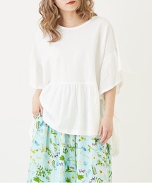 CUBE SUGAR（キューブシュガー）の「WEB限定接触冷感鹿の子ワイドギャザープルオーバー（Tシャツ/カットソー）」