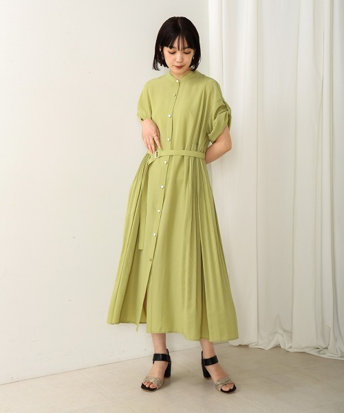Bou Jeloud（ブージュルード）の「コットンライクプリーツワンピース（ワンピース・レディース・ライトグリーン/ブラック・38）」の17枚目の写真