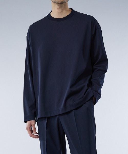 UNITED TOKYO（ユナイテッドトウキョウ）の「テクノラマ リラックスロングスリーブTee（Tシャツ/カットソー・メンズ・オフホワイト/ネイビー・1/3/2）」の11枚目の写真