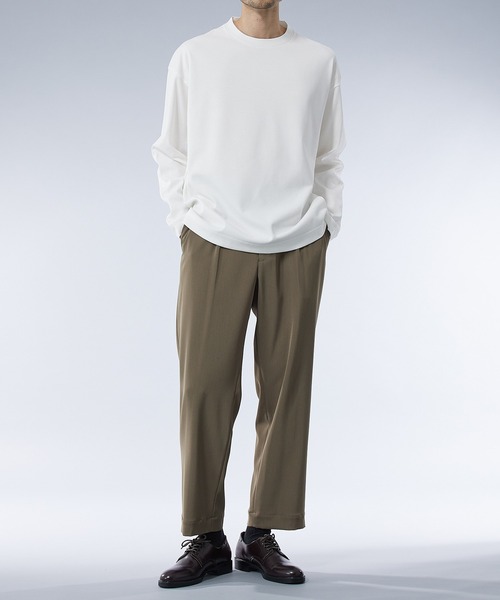 UNITED TOKYO（ユナイテッドトウキョウ）の「テクノラマ リラックスロングスリーブTee（Tシャツ/カットソー・メンズ・オフホワイト/ネイビー・1/3/2）」の17枚目の写真