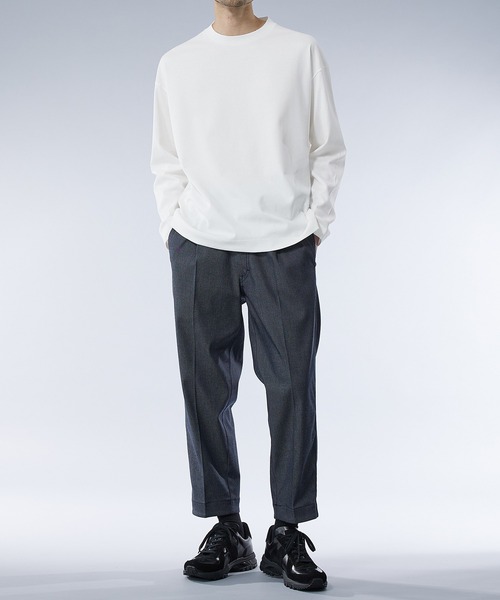 UNITED TOKYO（ユナイテッドトウキョウ）の「テクノラマ リラックスロングスリーブTee（Tシャツ/カットソー・メンズ・オフホワイト/ネイビー・1/3/2）」の18枚目の写真