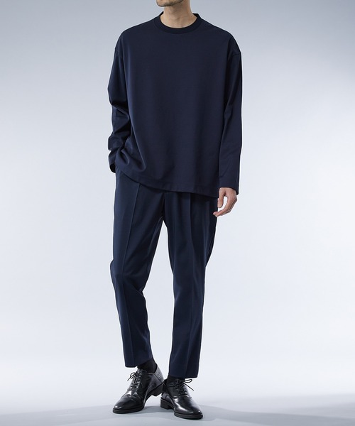 UNITED TOKYO（ユナイテッドトウキョウ）の「テクノラマ リラックスロングスリーブTee（Tシャツ/カットソー・メンズ・オフホワイト/ネイビー・1/3/2）」の13枚目の写真