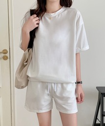 SHEPP（シープ）の「【セットアップ】シンプルベーシック ルームウェア ショートパンツ（ルームウェア/パジャマ）」