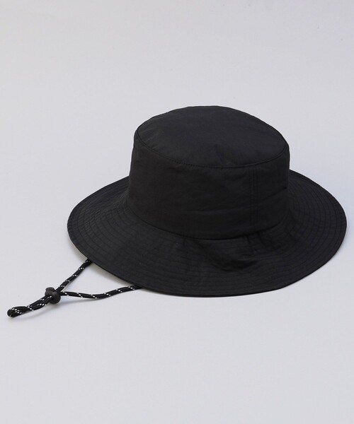 FREAK'S STORE(フリークスストア)の「UVカット撥水パッカブルサファリハット(ハット・レディース・オリーブ/ブラック/ベージュ・ONE SIZE)」の2枚目の写真