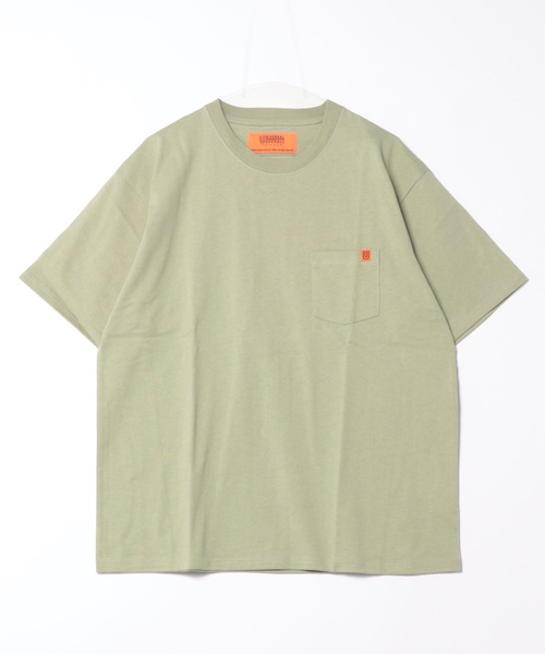 UNIVERSAL OVERALL(ユニバーサルオーバーオール)の「【UNIVERSAL OVERALL】POCKET S/S U2413209(Tシャツ/カットソー・メンズ・オートミール/グレー/ネイビー/ブラック/ホワイト/スモーキーグリーン系・XL/M/L/3XL/2XL/XS/S)」の5枚目の写真