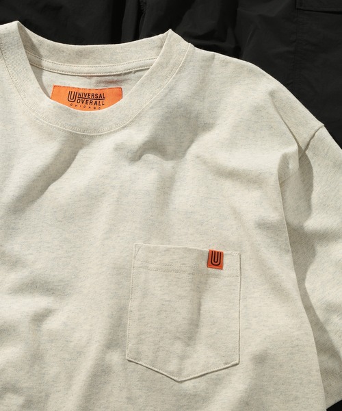 UNIVERSAL OVERALL(ユニバーサルオーバーオール)の「【UNIVERSAL OVERALL】POCKET S/S U2413209(Tシャツ/カットソー・メンズ・オートミール/グレー/ネイビー/ブラック/ホワイト/スモーキーグリーン系・XL/M/L/3XL/2XL/XS/S)」の4枚目の写真