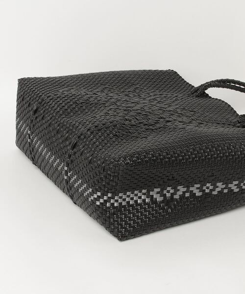 Moon Bird（ムーンバード）の「【Moon Bird/ムーンバード】手編みのメルカドバッグ・マチラインL・ブラック（かごバッグ・レディース・ブラック系その他2・FREE）」の3枚目の写真