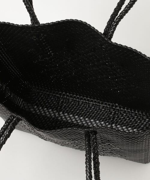Moon Bird（ムーンバード）の「【Moon Bird/ムーンバード】手編みのメルカドバッグ・マチラインL・ブラック（かごバッグ・レディース・ブラック系その他2・FREE）」の4枚目の写真