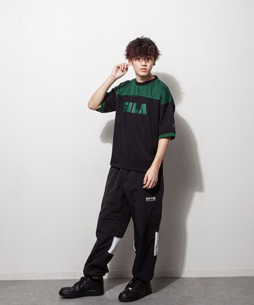 FILA(フィラ)の「【FILA】 90’s ヴィンテージ ロゴ プリント 半袖 リンガー Tシャツ(Tシャツ/カットソー・レディース・ホワイト/ブラック/ネイビー/ブラック系/ホワイト系・MEDIUM/LARGE)」の9枚目の写真