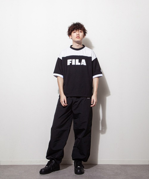 FILA(フィラ)の「【FILA】 90’s ヴィンテージ ロゴ プリント 半袖 リンガー Tシャツ(Tシャツ/カットソー・レディース・ホワイト/ブラック/ネイビー/ブラック系/ホワイト系・MEDIUM/LARGE)」の8枚目の写真