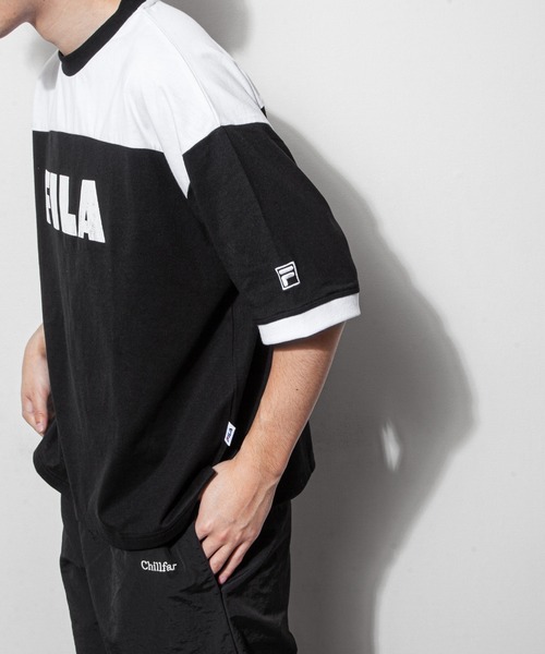 FILA(フィラ)の「【FILA】 90’s ヴィンテージ ロゴ プリント 半袖 リンガー Tシャツ(Tシャツ/カットソー・レディース・ホワイト/ブラック/ネイビー/ブラック系/ホワイト系・MEDIUM/LARGE)」の10枚目の写真