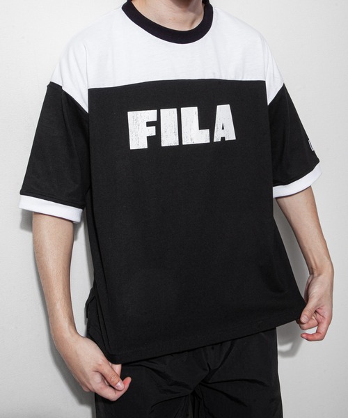 FILA(フィラ)の「【FILA】 90’s ヴィンテージ ロゴ プリント 半袖 リンガー Tシャツ(Tシャツ/カットソー・レディース・ホワイト/ブラック/ネイビー/ブラック系/ホワイト系・MEDIUM/LARGE)」の11枚目の写真