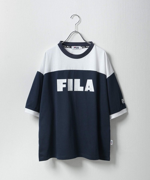 FILA(フィラ)の「【FILA】 90’s ヴィンテージ ロゴ プリント 半袖 リンガー Tシャツ(Tシャツ/カットソー・レディース・ホワイト/ブラック/ネイビー/ブラック系/ホワイト系・MEDIUM/LARGE)」の22枚目の写真