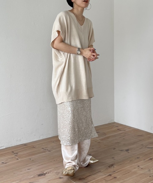 wee9s（ウィークス）の「"GIRAGIRA" disco skirt / ギラギラスパンコールディスコスカート（スカート・レディース・シルバー/ゴールド/ブラック・FREE/SHORT）」の4枚目の写真