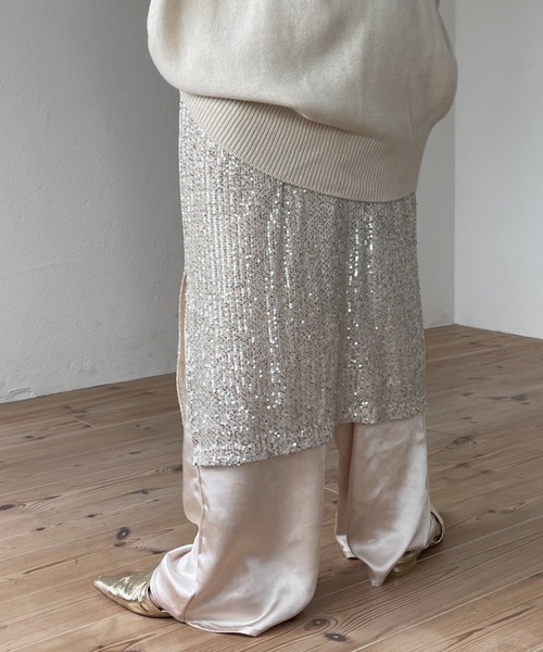 wee9s（ウィークス）の「"GIRAGIRA" disco skirt / ギラギラスパンコールディスコスカート（スカート・レディース・シルバー/ゴールド/ブラック・FREE/SHORT）」の7枚目の写真