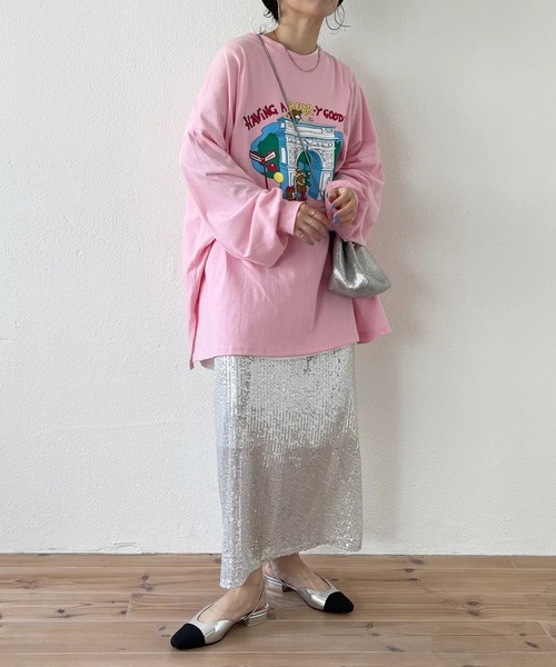 wee9s（ウィークス）の「"GIRAGIRA" disco skirt / ギラギラスパンコールディスコスカート（スカート・レディース・シルバー/ゴールド/ブラック・FREE/SHORT）」の12枚目の写真