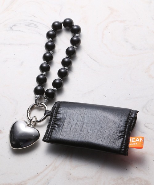 JEANASIS（ジーナシス）の「CARD CASE STRAP/118538（スマホグッズ・レディース・シルバー/ブラック・FREE）」の6枚目の写真