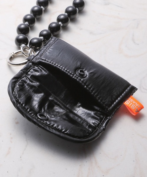 JEANASIS（ジーナシス）の「CARD CASE STRAP/118538（スマホグッズ・レディース・シルバー/ブラック・FREE）」の7枚目の写真