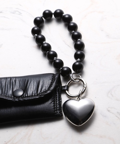 JEANASIS（ジーナシス）の「CARD CASE STRAP/118538（スマホグッズ・レディース・シルバー/ブラック・FREE）」の9枚目の写真