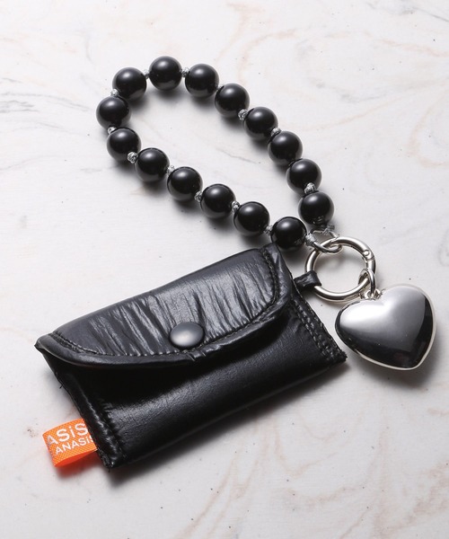 JEANASIS（ジーナシス）の「CARD CASE STRAP/118538（スマホグッズ・レディース・シルバー/ブラック・FREE）」の10枚目の写真