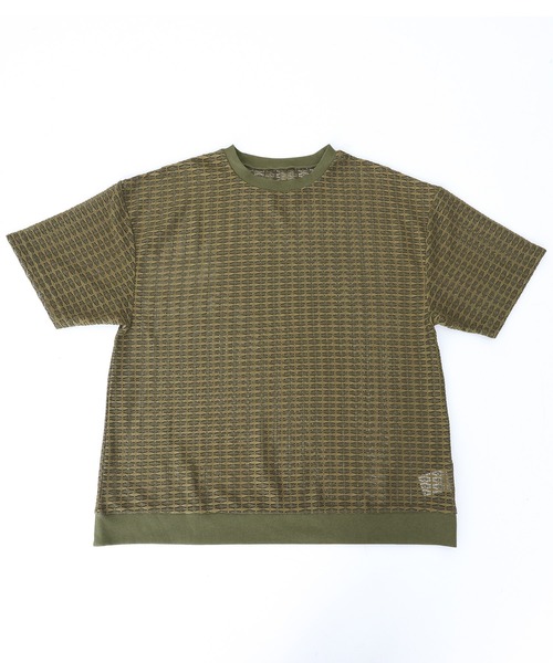 n'OrLABEL(ノアールレーベル)の「『透かし編みレースオーバーサイズ半袖Tシャツ』(Tシャツ/カットソー・メンズ・カーキ/ブラック・M/L)」の17枚目の写真