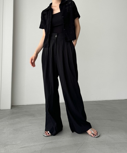 CANAL JEAN（キャナルジーン）の「El mar　ループボタンレースシャツ（シャツ/ブラウス・レディース・クリーム/ブラック・ONE SIZE）」の11枚目の写真