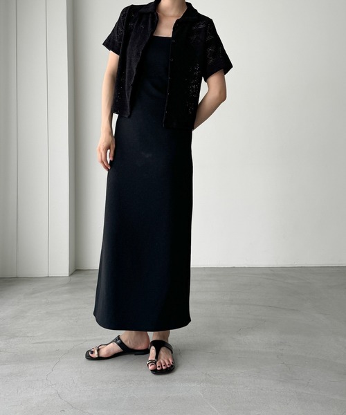 CANAL JEAN（キャナルジーン）の「El mar　ループボタンレースシャツ（シャツ/ブラウス・レディース・クリーム/ブラック・ONE SIZE）」の9枚目の写真