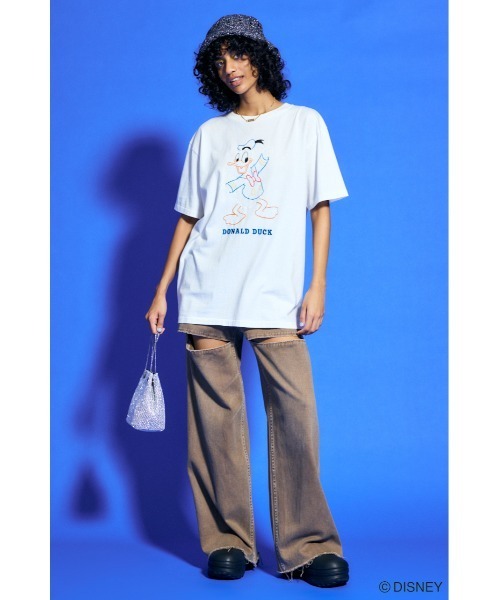 Disney moussy Tシャツ Disney SERIES CREATED by MOUSSY | MD OVERSIZED Tシャツ