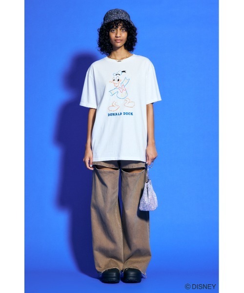 Disney moussy Tシャツ Disney SERIES CREATED by MOUSSY | MD ROCK TINY Tシャツ