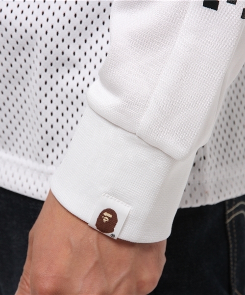 A BATHING APE（アベイシングエイプ）の「BAPE MESH LT（Tシャツ/カットソー・メンズ・ブラック/ホワイト/レッド・MEDIUM/SMALL/X-LARGE/LARGE/XX-LARGE）」の9枚目の写真