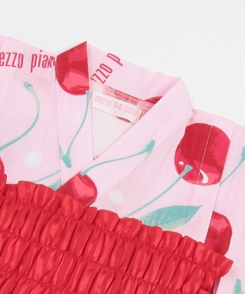 チェリー柄 浴衣ドレス