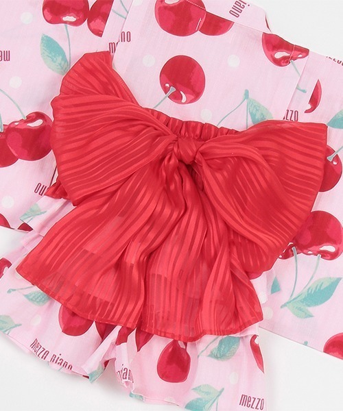 チェリー柄 浴衣ドレス