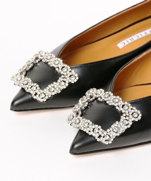 Pippichic（ピッピシック）の「PIPPICHIC / ANNA V JEWERLY ビジュー パンプス（パンプス・レディース・ブラック・38/36.5/35.5/36/37/37.5）」の3枚目の写真