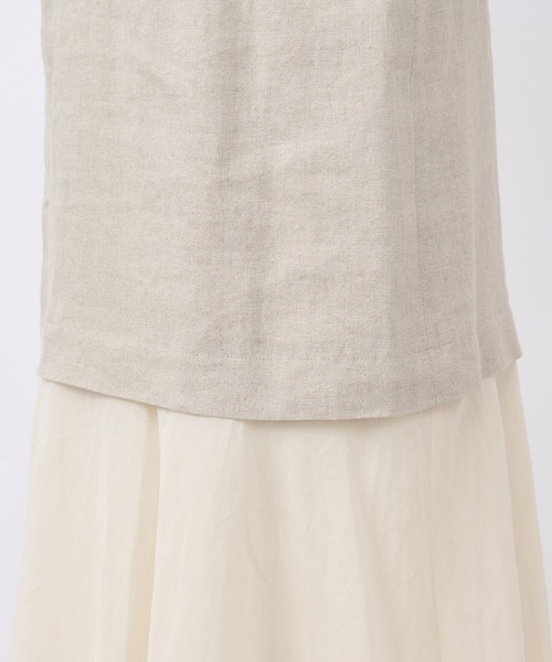 RIVE DROITE（リヴドロワ）の「【華やか着映えアイテム】レイヤードシアースカート（スカート・レディース・ベージュ/ブラック・38/36）」の22枚目の写真