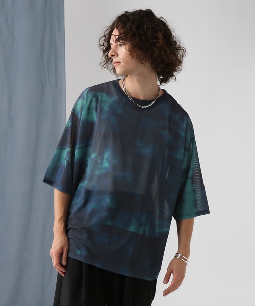 HARE（ハレ）の「コラージュプリントメッシュカット(HARE)（T