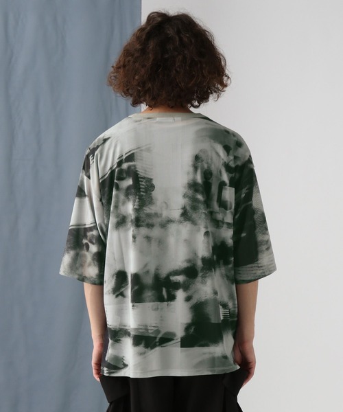 HARE（ハレ）の「コラージュプリントメッシュカット(HARE)（Tシャツ/カットソー・メンズ・ブルー/グレー/ブラック・FREE）」の12枚目の写真