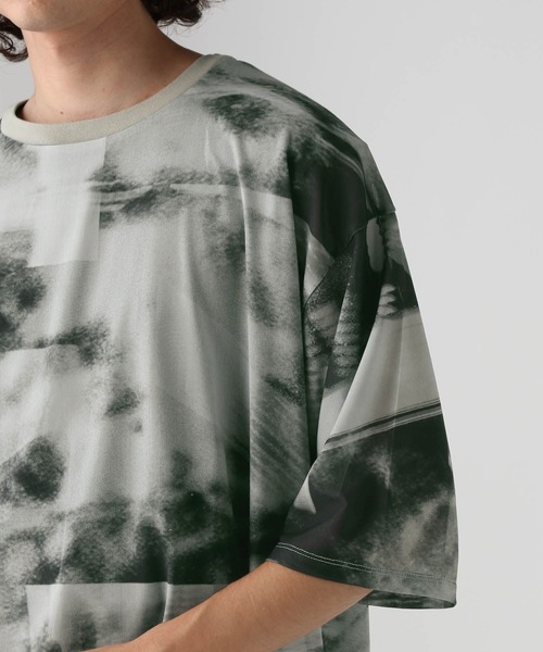 HARE（ハレ）の「コラージュプリントメッシュカット(HARE)（Tシャツ/カットソー・メンズ・ブルー/グレー/ブラック・FREE）」の14枚目の写真